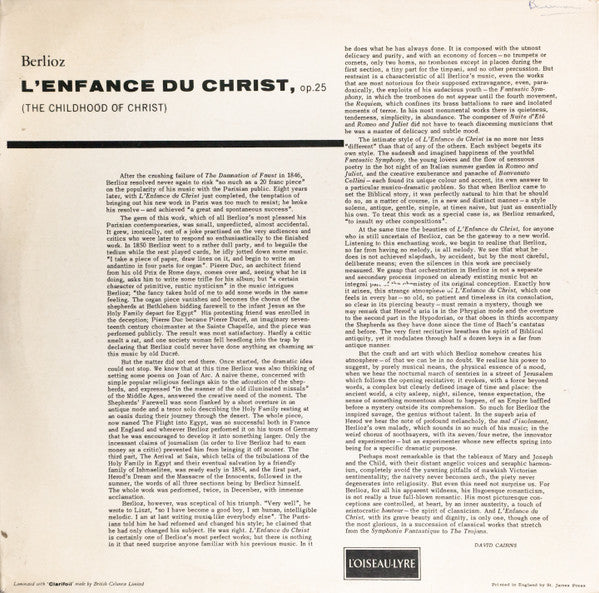 L'Enfance Du Christ