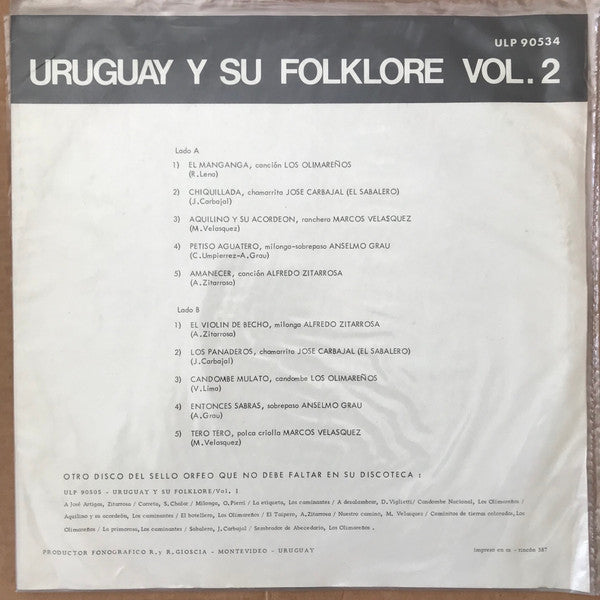 Release: Unknown Release-Vinyl-Uruguay-None-ULP 90534-18427102