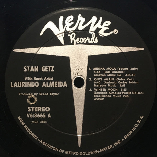 Stan Getz With Guest Artist Laurindo Almeida