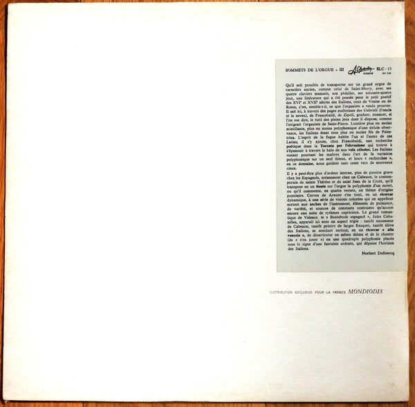 Les Sommets De L'Orgue - III