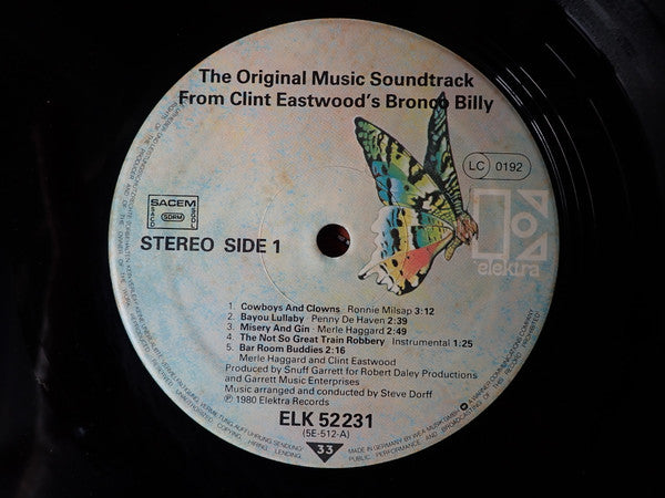 The Original Music Soundtrack From Clint Eastwood's - Bronco Billy