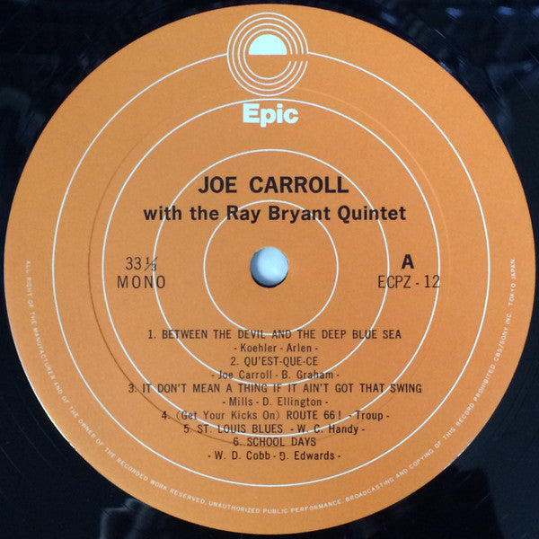 Joe Carroll With The Ray Bryant Quintet