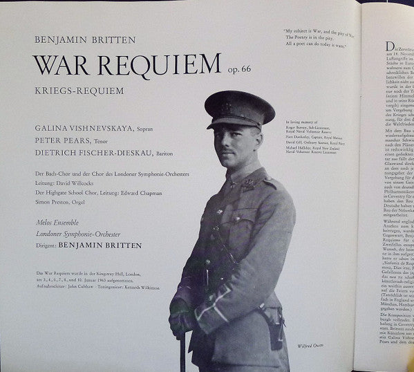 War Requiem - Kriegs-Requiem, Op. 66