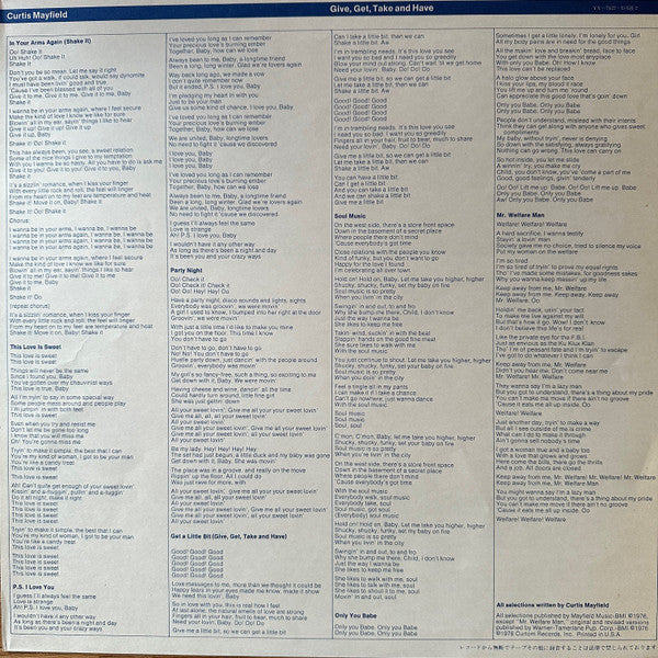 Give, Get, Take And Have