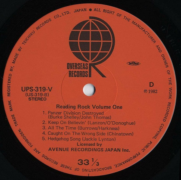 Reading Rock Volume One