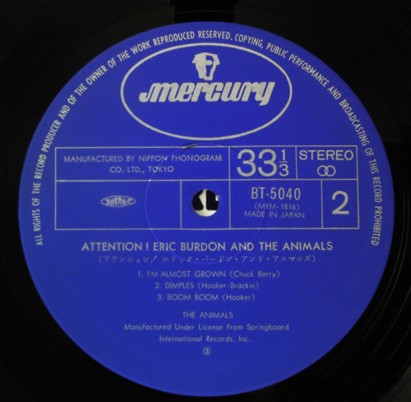 Attention! Eric Burdon And The Animals