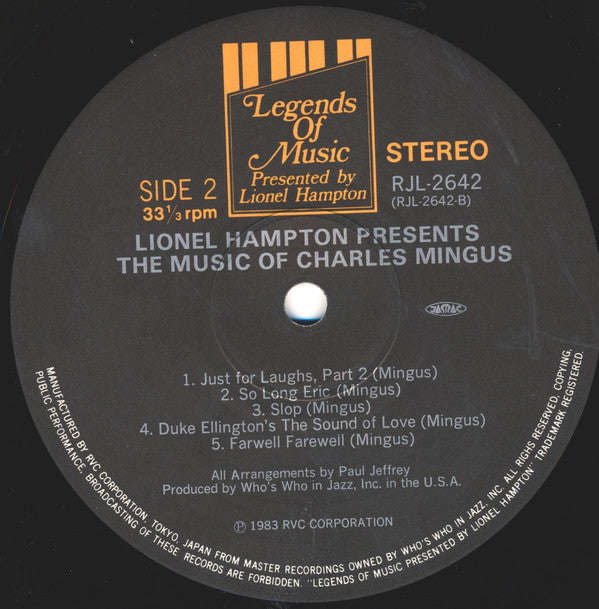 Lionel Hampton Presents The Music Of Charles Mingus