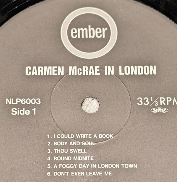 Carmen McRae In London