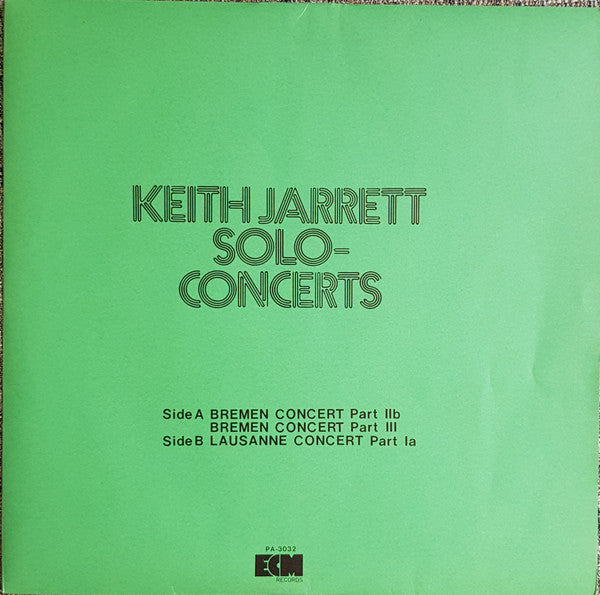 Solo Concerts: Bremen / Lausanne