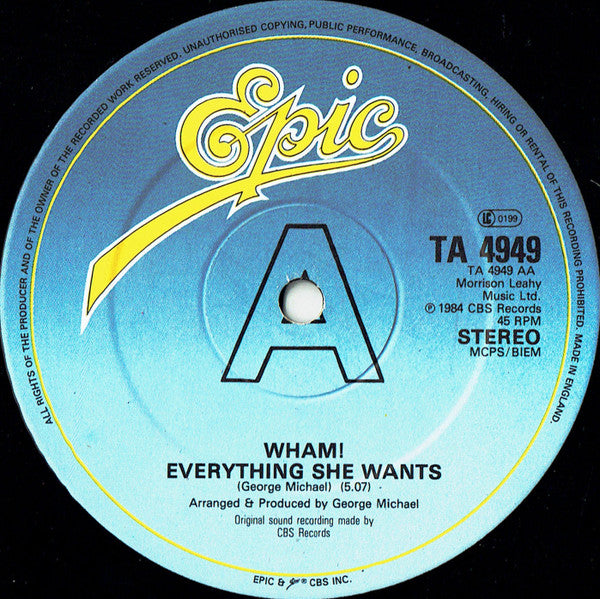 Last Christmas (Pudding Mix) / Everything She Wants