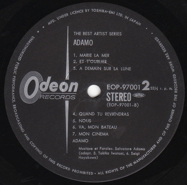 Adamo - The Best Artist Series