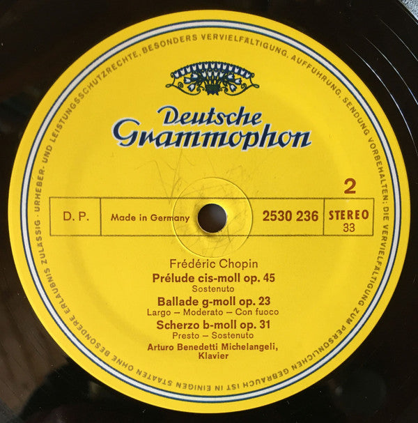 10 Mazurkas · Prélude Op. 45 · Ballade Op.23 · Scherzo Op. 31