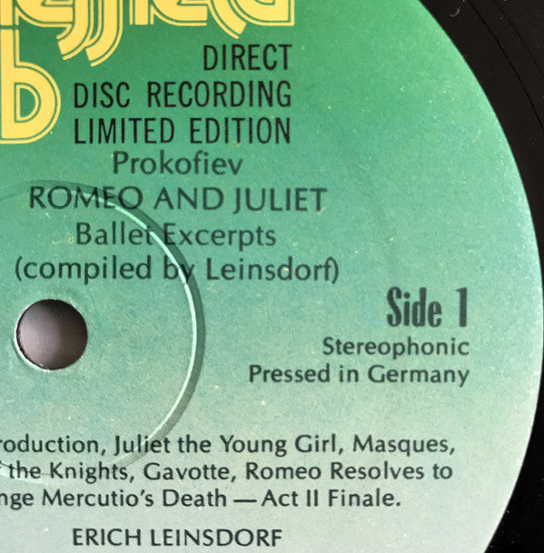 Excerpts From The Ballet, Romeo And Juliet