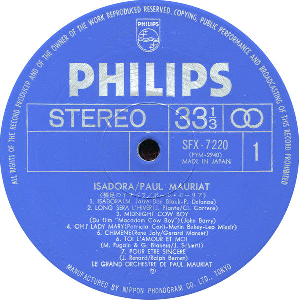 Let The Sunshine In / Midnight Cowboy / And Other Goodies” (Isadora)