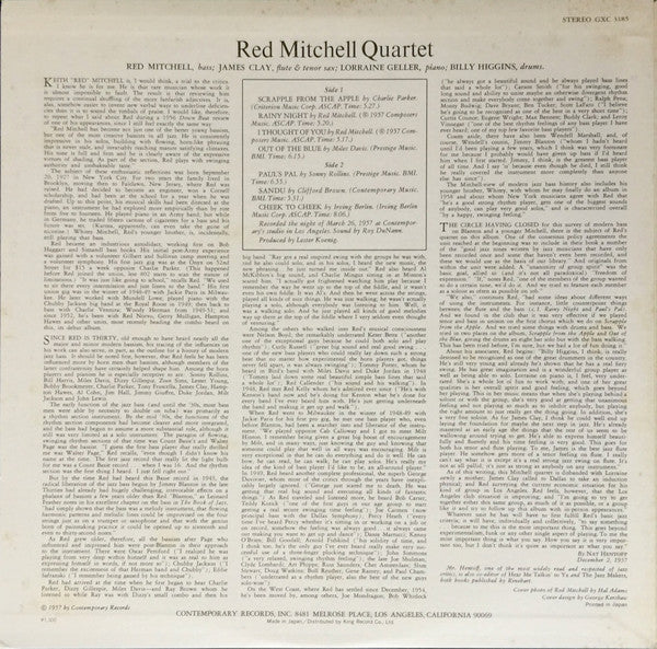 Red Mitchell Quartet