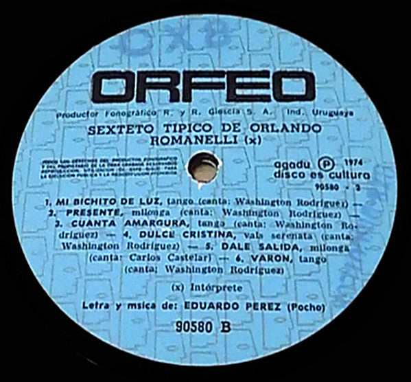 Sexteto Típico De Orlando Romanelli