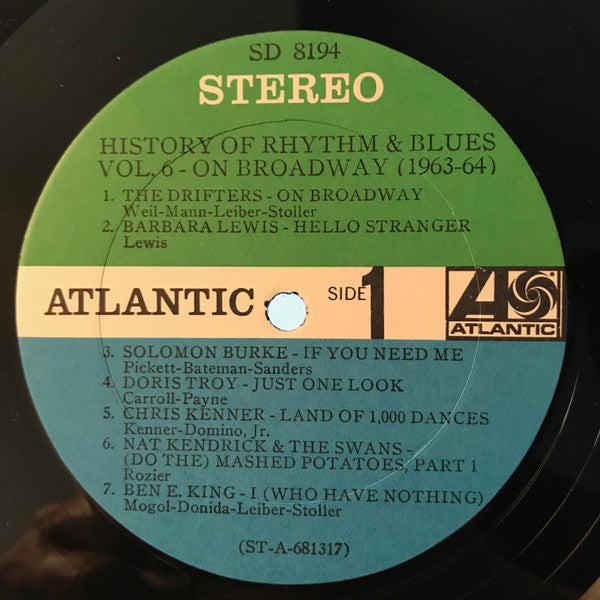 History Of Rhythm & Blues Volume 6 On Broadway 1963-64