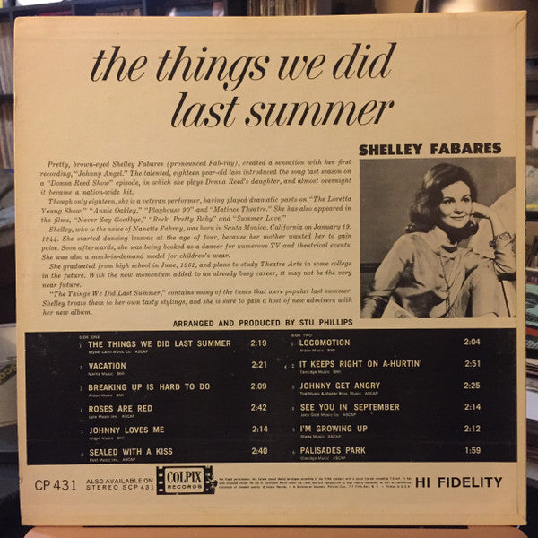 The Things We Did Last Summer