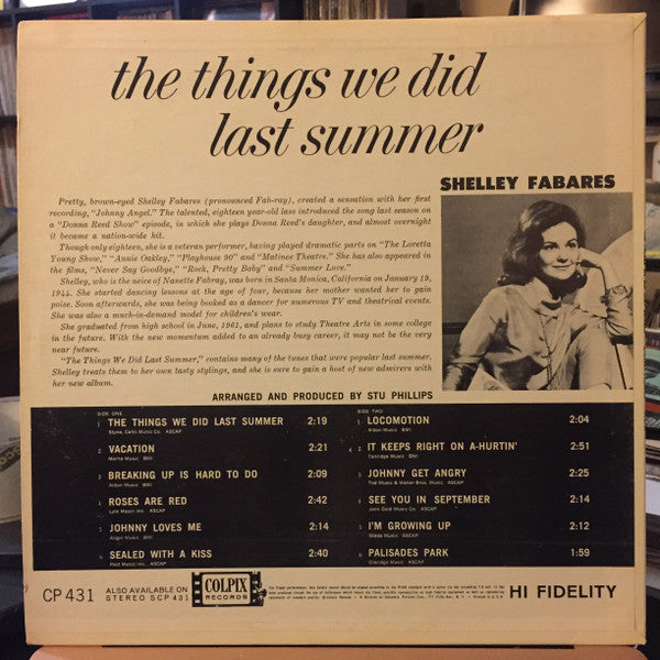 The Things We Did Last Summer