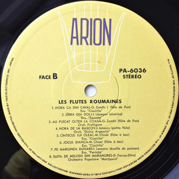 Les Flûtes Roumaines = 笛の宝庫ルーマニア