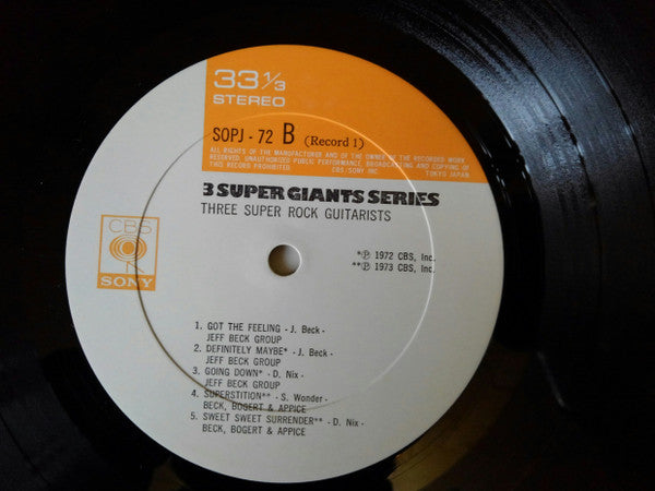 Three Super Rock Guitarists