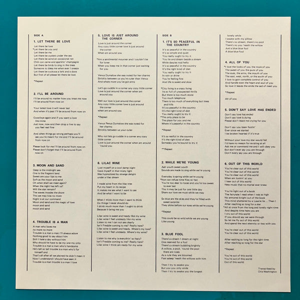 Sings In A Tender Mood