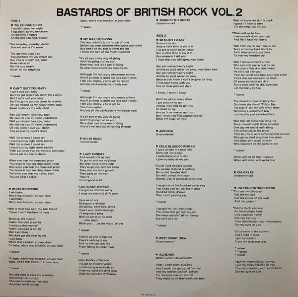 Bastards Of British Rock Vol. 2