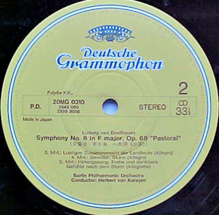 Symphony No.6 "Pastoral" Berlin Philharmonic Orchestra Herbert Von Karajan