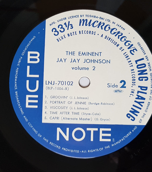 The Eminent Jay Jay Johnson Volume 2