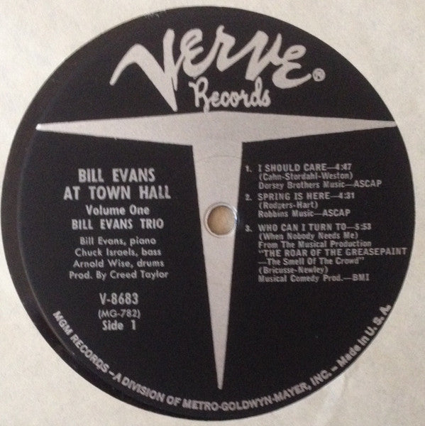 Bill Evans At Town Hall (Volume One)