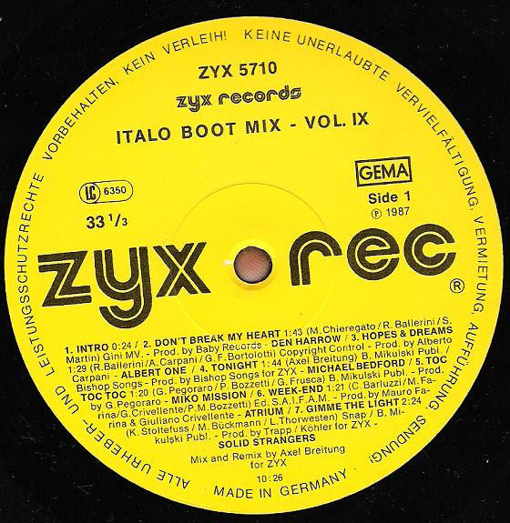 Italo Boot Mix Vol. 9