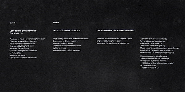 Left To My Own Devices (The Disco Mix)