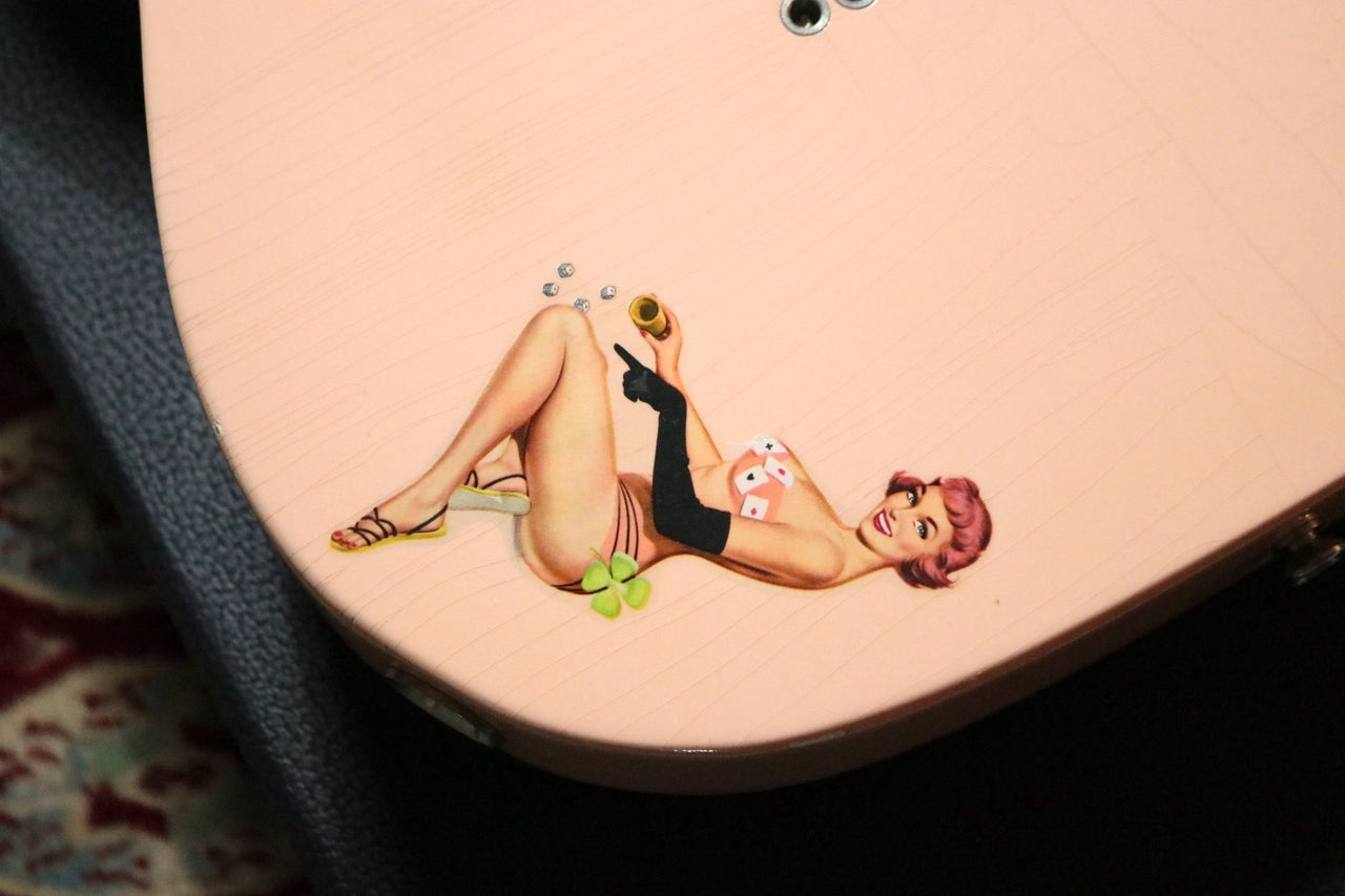 Eric Daw Custom Guitars [Tested video included] #238 "MANDY" TL Shell Pink
