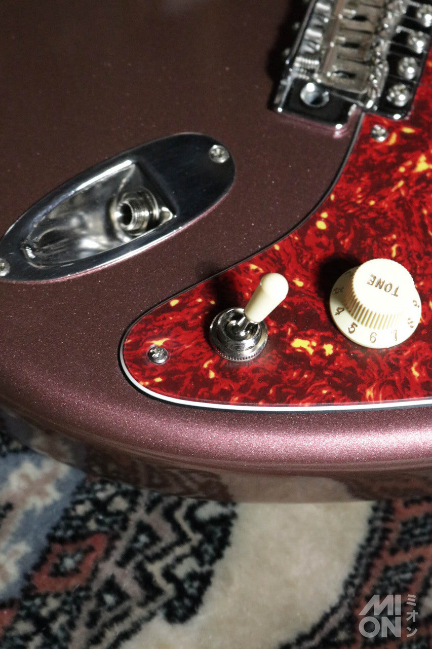 Fender Japan ST62-TX Matching Head Burgundy Mist w/ Monty's Guitars Leviathan P90 Set