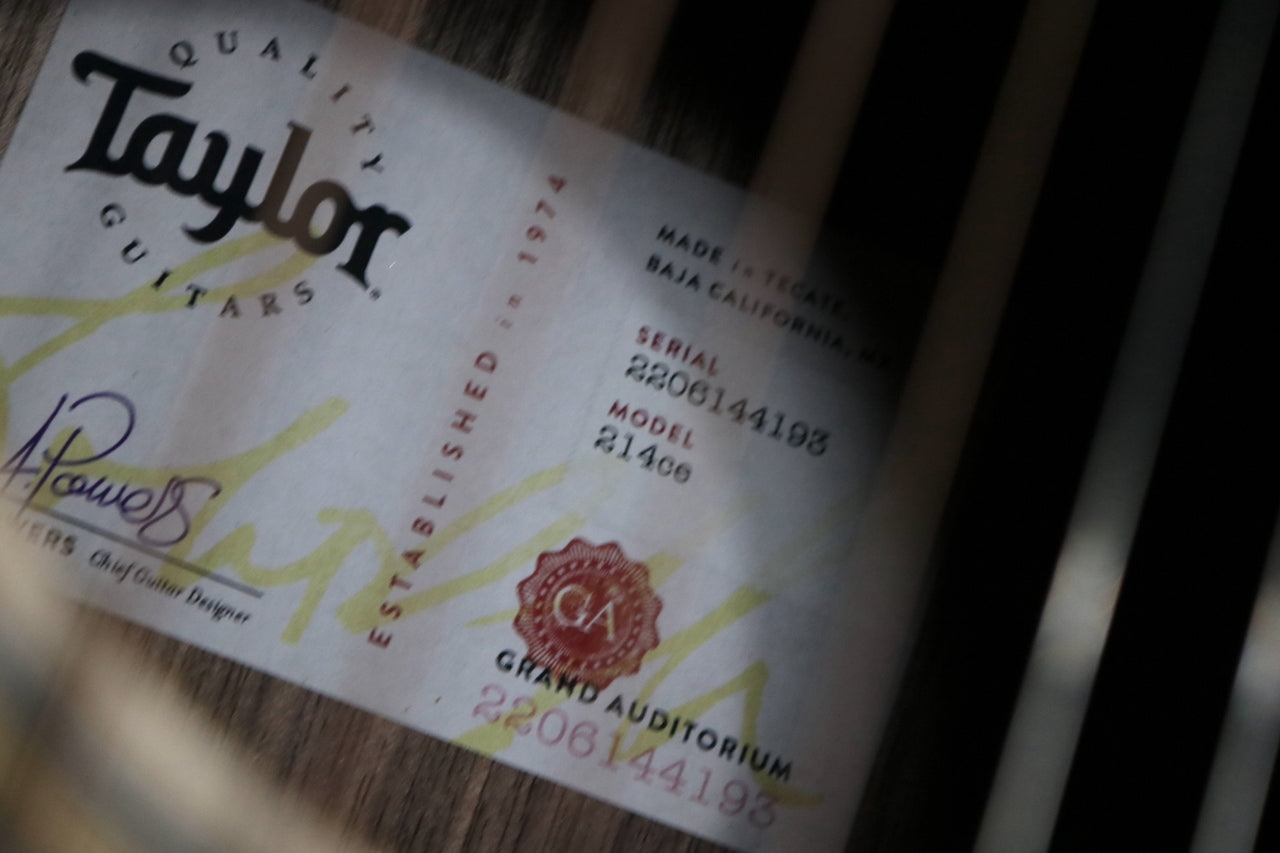 Taylor [Trial video available] 214ce Walnut [Taylor authorized repair man store]