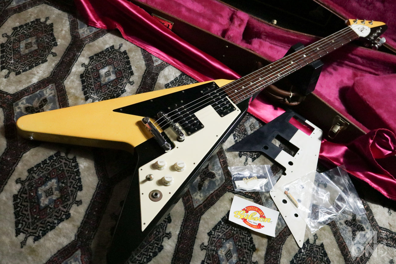 Gibson Custom Shop Edition Michael Schenker Flying V 1994 Black & White
