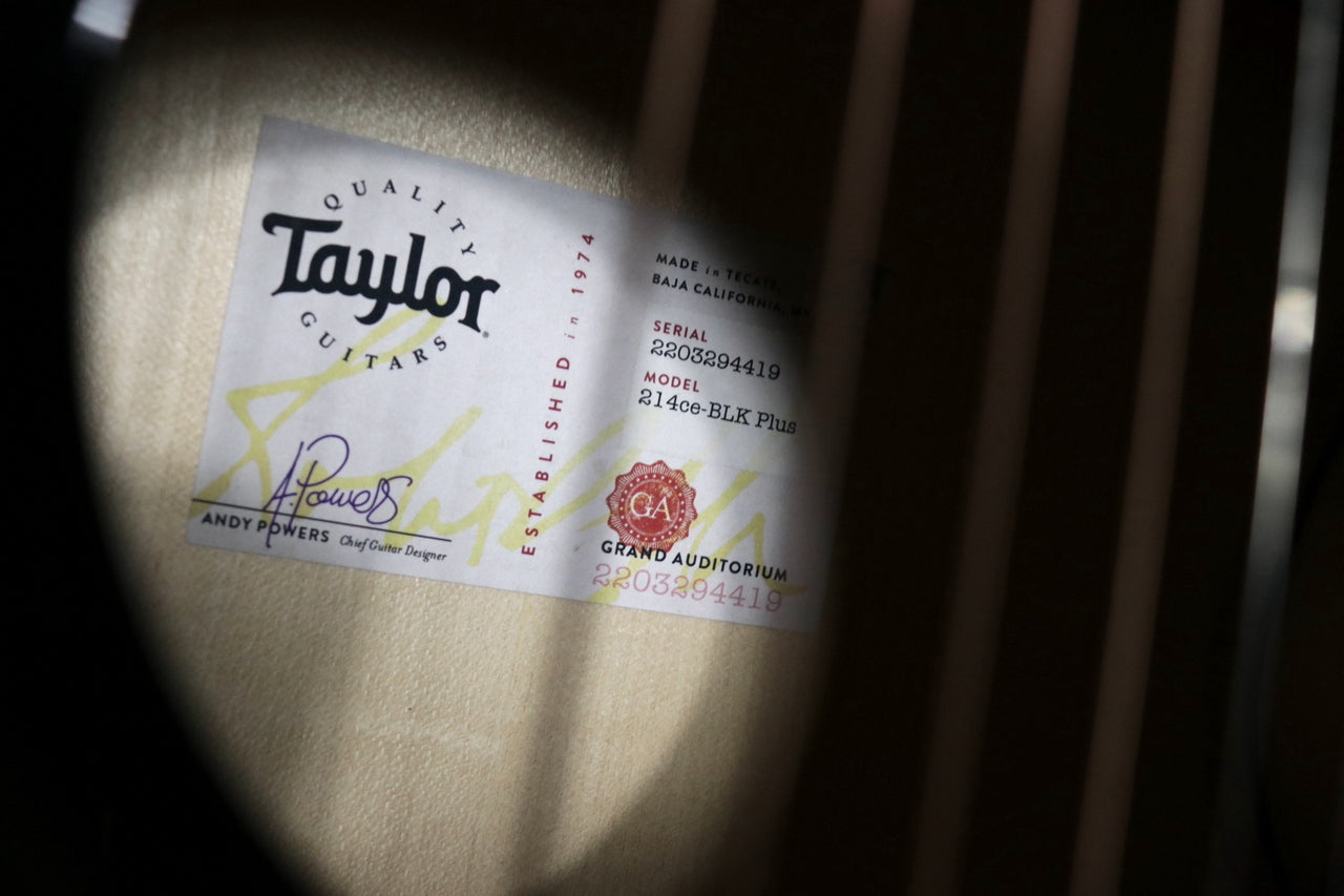 Taylor [Trial video available] 214ce-BLK Plus [Taylor certified repair man store]