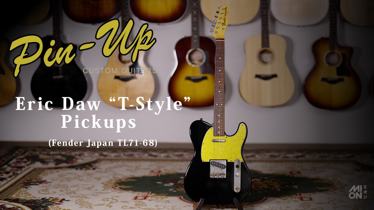 Fender Japan [Tested video included] TL71-68 Telecaster Black Gold Pickguard w/ Eric Daw Custom Guitars "T" Style Pickups
