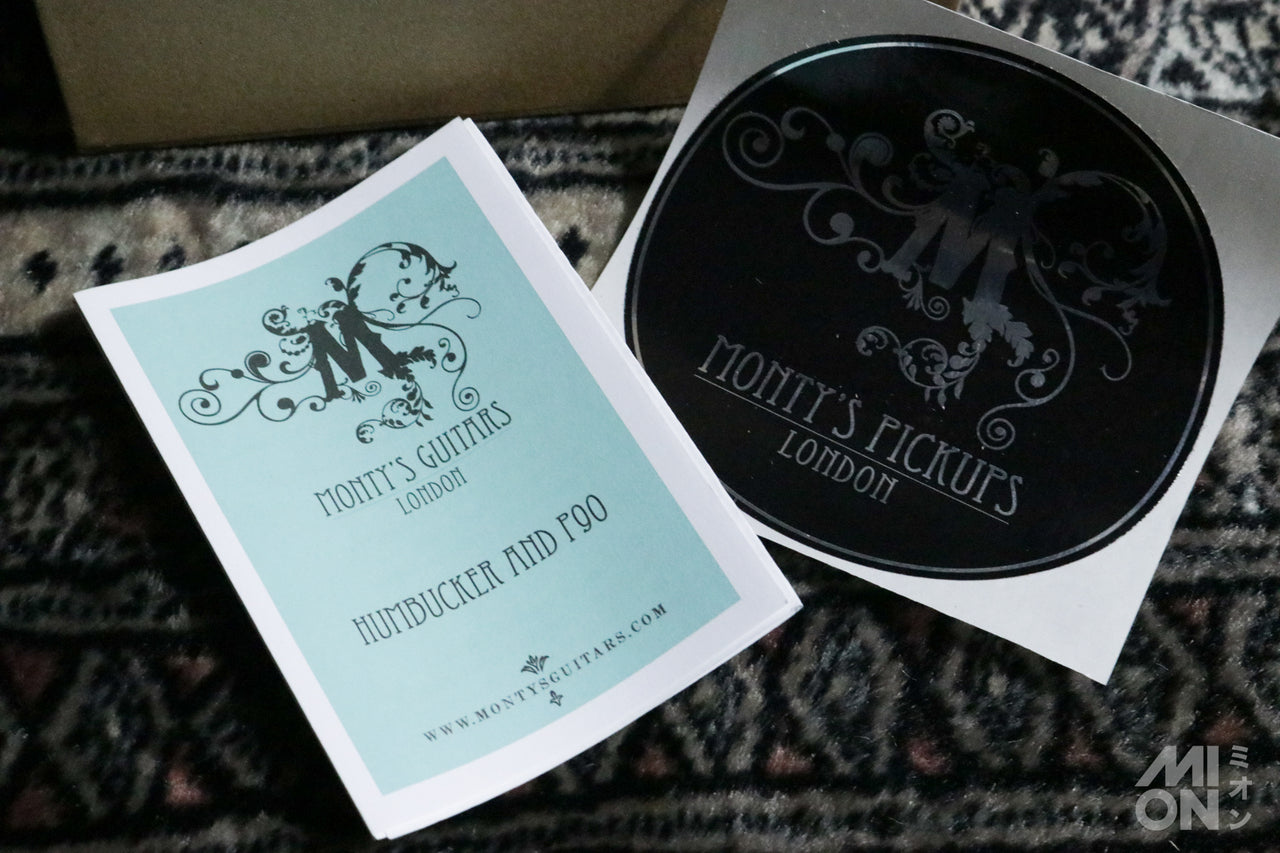 Monty's Guitars [Trial video available] Retro Wind Humbucker HB Nickel Pickups Set