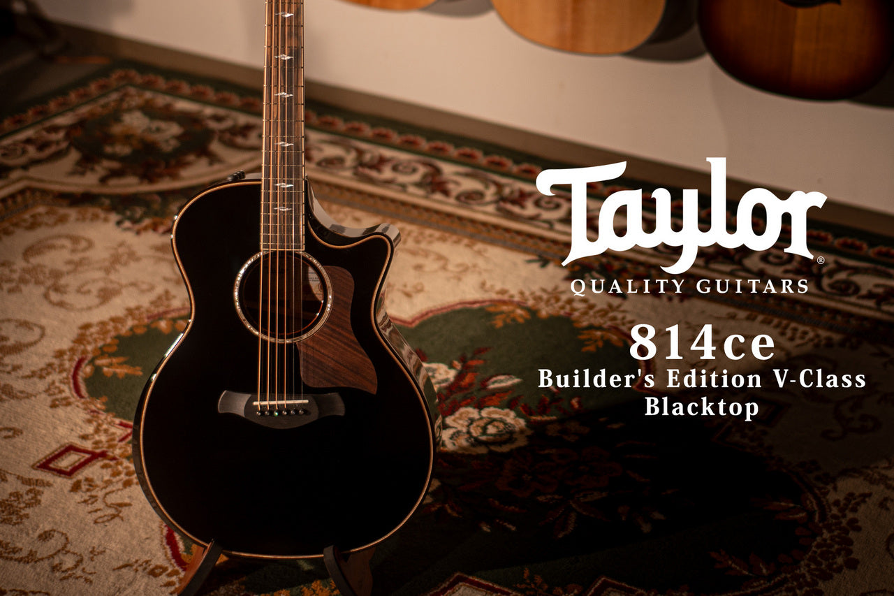 Taylor [Trial video available] Builder's Edition 814ce V-Class Blacktop [Taylor authorized repair man store]