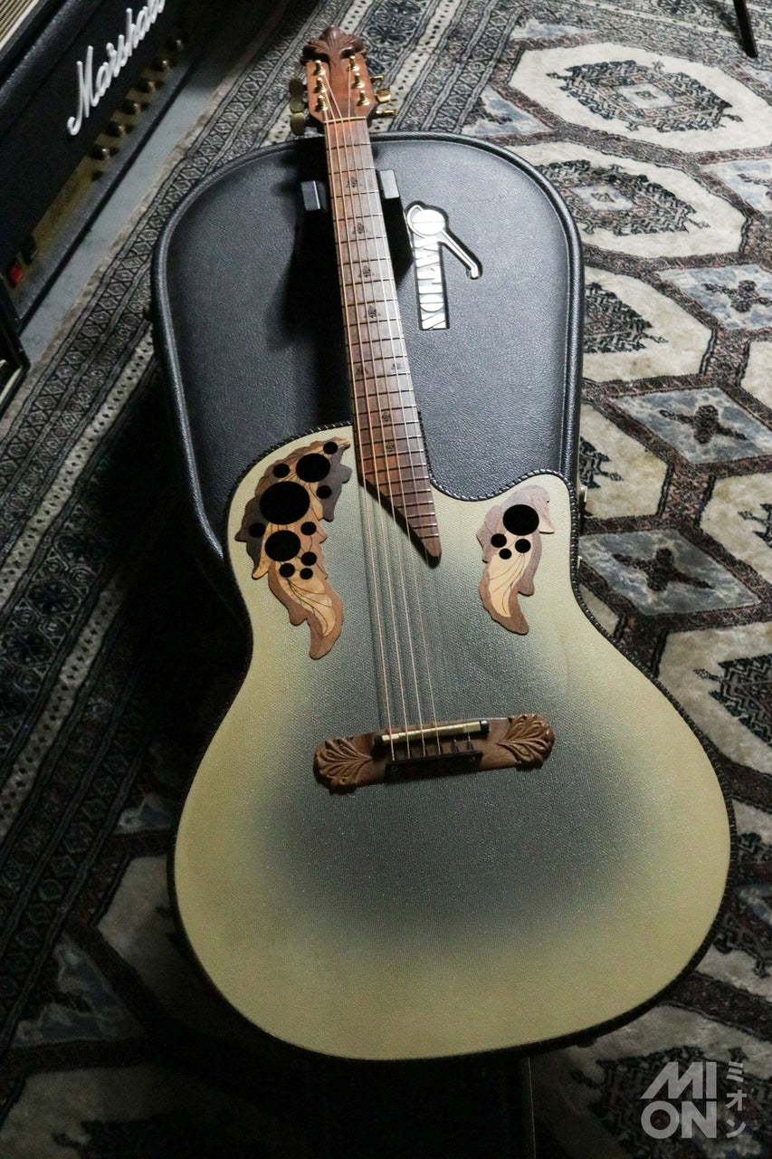 Ovation Super Adamas 1587-7 Reverse Beige Burst 1993