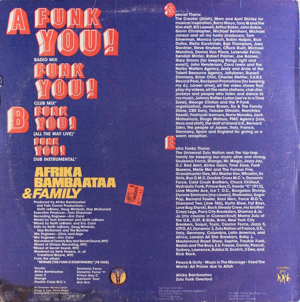 Master Release: Funk You! by Afrika Bambaataa & Family
