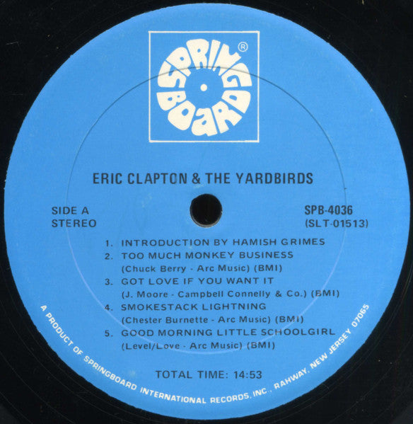 Eric Clapton And The Yardbirds