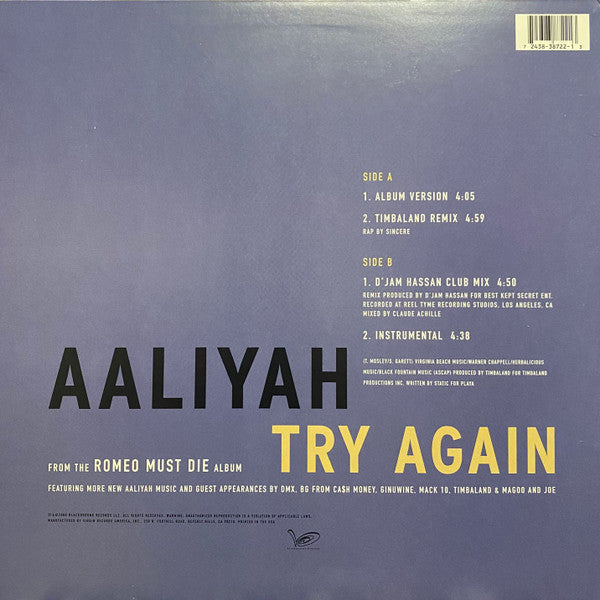 Release: Try Again-Vinyl-US-2000-7243 8 38722 1 3, Y-38722-429212