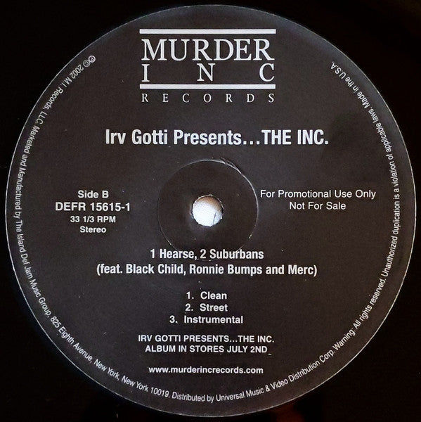 Master Release: Ride Wit Us / 1 Hearse, 2 Suburbans by Irv Gotti