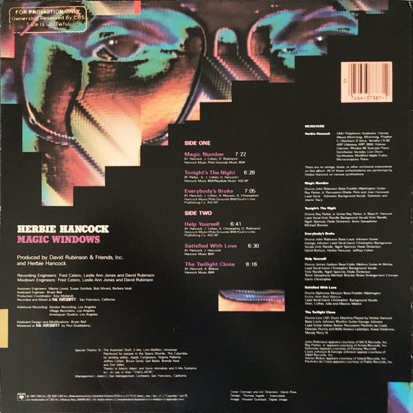 Release: Magic Windows-Vinyl-US-1981-FC 37387-385034