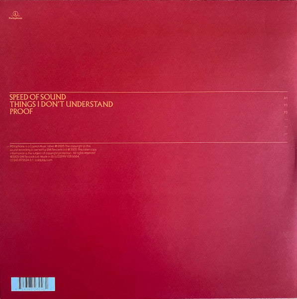 Release: Speed Of Sound-Vinyl-UK-2005-10R 6664, 07243 872624 6 1-463988