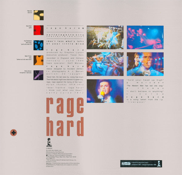 Release: Rage Hard-Vinyl-US-1986-0-96806, 0-96806-422641