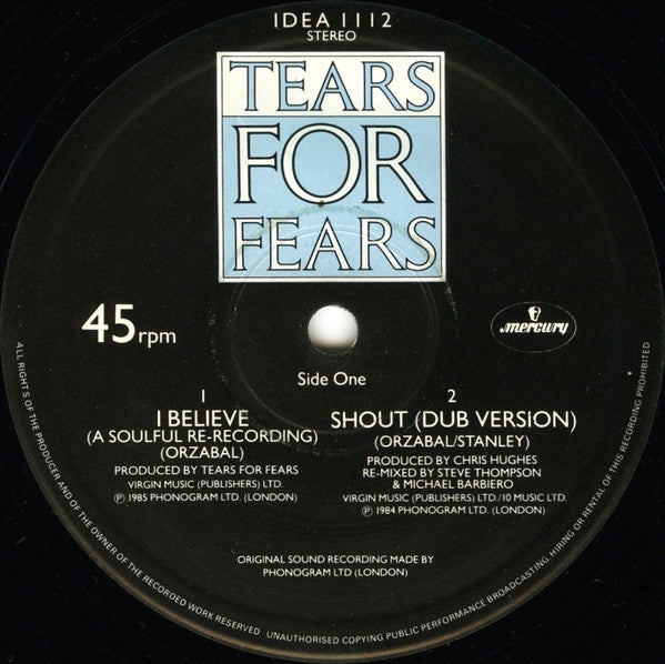 Release: I Believe (A Soulful Re-Recording)-Vinyl-UK-1985-IDEA 1112-136003