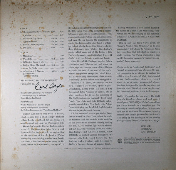Release: Cheganca-Vinyl-US-1966-V6-8676-399542